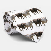 Brown-Schweizer-Kühe Krawatte (Gerollt)