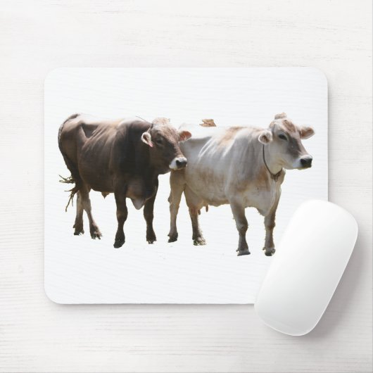 Brown-Schweizer-Kühe Mousepad (Mit Mouse)