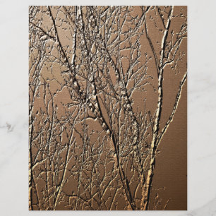 Brown Scrapbook Paper von Baumzweigen mit Embosse