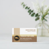 Brown Shade Logistics Crisscross Highway Transport Visitenkarte (Stehend Vorderseite)