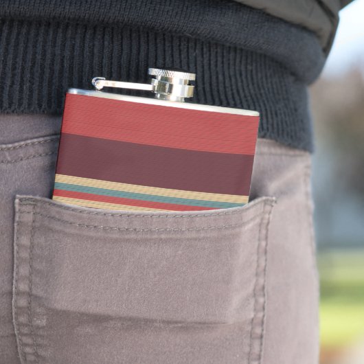 Brown Shades Stripe Flachmann (Beispiel)