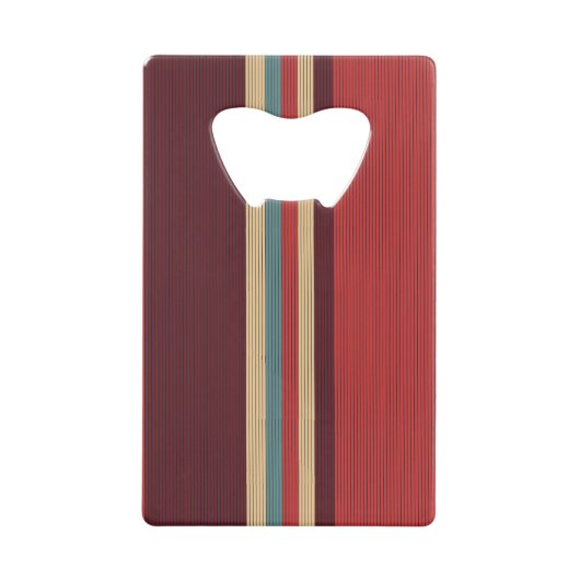 Brown Shades Stripe Geldbeutel Flaschenöffner (Vorderseite)