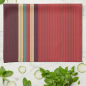 Brown Shades Stripe Geschirrtuch (Gefaltet)