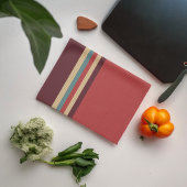 Brown Shades Stripe Geschirrtuch