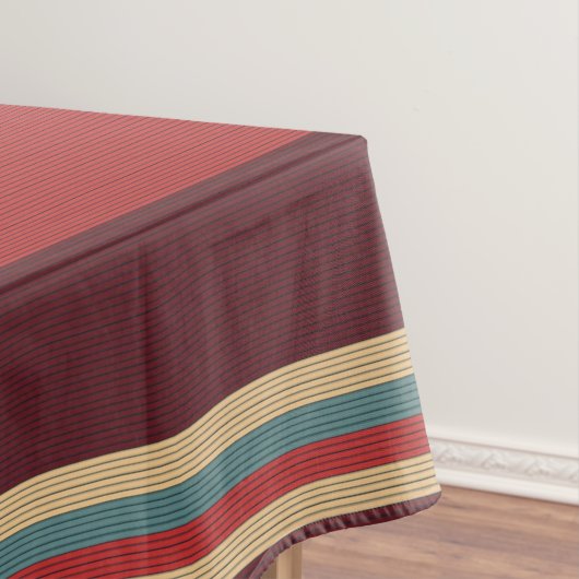 Brown Shades Stripe Tischdecke (Beispiel)