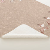 Brown Sherpa Blanket mit dem Weihnachtsmann im Rot Sherpadecke (3/4)