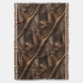 Brown Shiny Imitats Leather Decke (Vorderseite Vertikal)