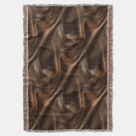 Brown Shiny Imitats Leather Decke (Vorderseite Vertikal)