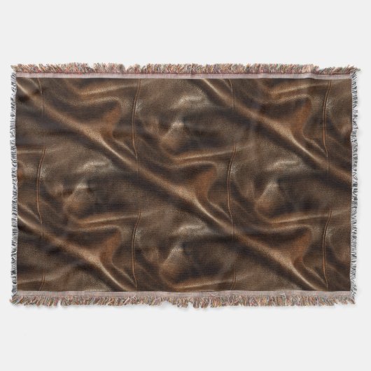 Brown Shiny Imitats Leather Decke (Vorderseite)