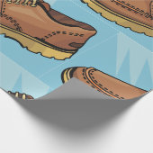 Brown Shoe Wrapping Paper Geschenkpapier (Ecke)