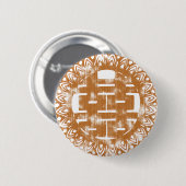 Brown Shuan Xi Button (Vorne & Hinten)