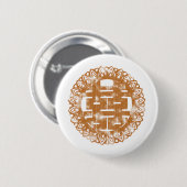 Brown Shuan Xi Button (Vorne & Hinten)