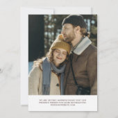 Brown Signature Script-Foto Save the Date (Rückseite)