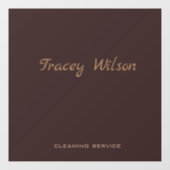 Brown simple business fensteraufkleber (Blatt)