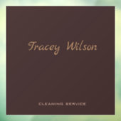 Brown simple business fensteraufkleber (Blatt 3)