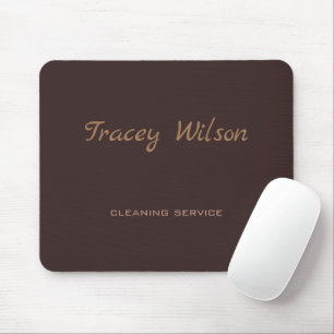 Brown simple business mousepad