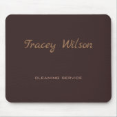 Brown simple business mousepad (Vorne)