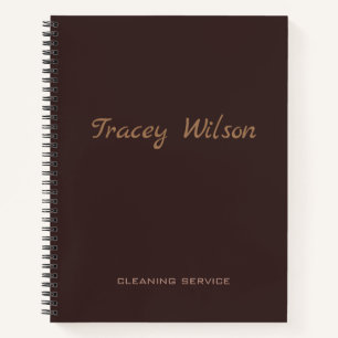 Brown simple business notizblock