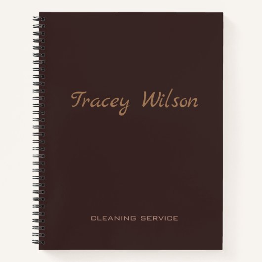 Brown simple business notizblock (Vorderseite)