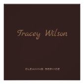 Brown simple business poster (Vorderseite)