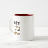 Brown Simple Illustration Coffee Tasse (Vorderseite Links)
