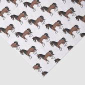 Brown Sinti und Roma Vanner Clydesdale Shire Patte Seidenpapier (Ausschnitt)