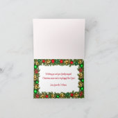 Brown Skin Baby Christmas Fairy Karte (Innenseite)