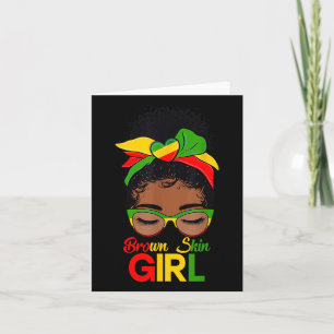 Brown Skin Girl Black Women Messy Bun Black Histor Karte
