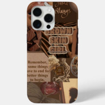 Brown Skin Girl iPhone 15 Pro Max Fall - Inspirati