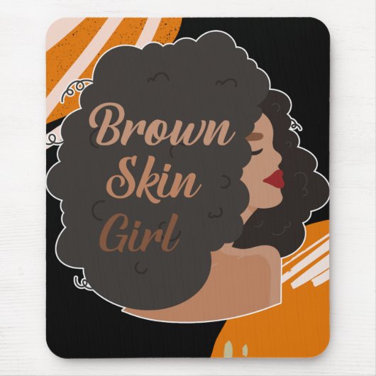 Brown Skin Girl Mousepad (Vorne)