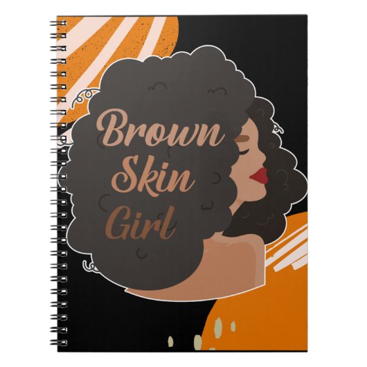 Brown Skin Girl Notizblock (Vorderseite)