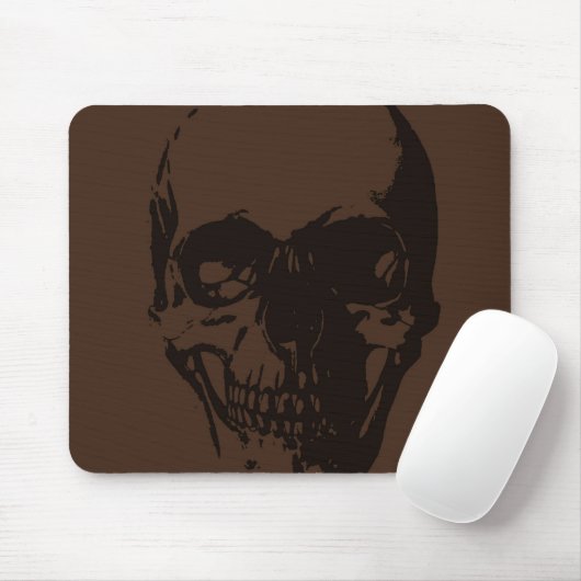 Brown Skull Mousepad (Mit Mouse)