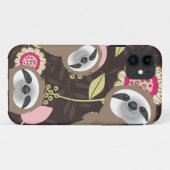 Brown Sloth Family Pinkeln durch Dschungel Case-Mate iPhone Hülle (Rückseite (Horizontal))
