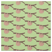 Brown Smilth mit Heart Nose Fabric Stoff (Muster)