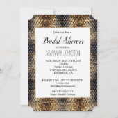 Brown Snake Skin Einladung (Vorderseite)