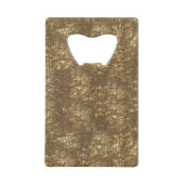 Brown Snake Skin Kreditkartenflaschenöffner (Vorderseite)