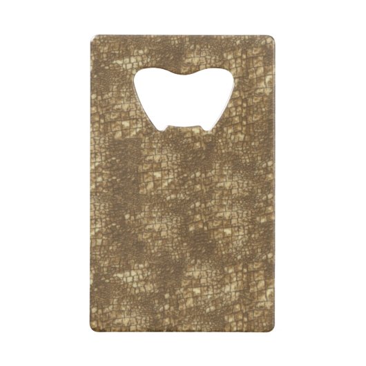 Brown Snake Skin Kreditkartenflaschenöffner (Rückseite)
