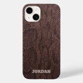 Brown Snakeskin Case-Mate iPhone Case (Rückseite)