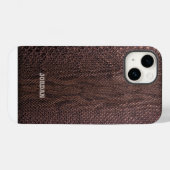 Brown Snakeskin Case-Mate iPhone Case (Rückseite (Horizontal))