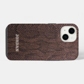 Brown Snakeskin Case-Mate iPhone Case Hülle (Rückseite (Horizontal))