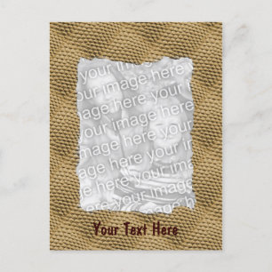 Brown Snakeskin Pattern Foto Postkarte