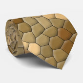 Brown Snakeskin Pattern Krawatte (Gerollt)