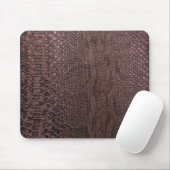 Brown Snakeskin Pattern Mouse Pad Mousepad (Mit Mouse)