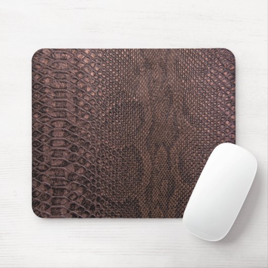 Brown Snakeskin Pattern Mouse Pad Mousepad (Mit Mouse)