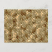 Brown Snakeskin Pattern Postkarte (Vorderseite)