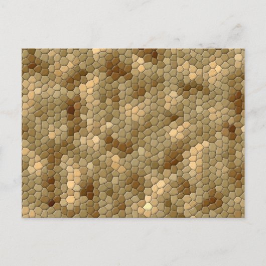 Brown Snakeskin Pattern Postkarte (Vorderseite)