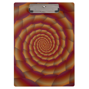 Brown Snakeskin Spiral Klemmbrett