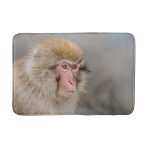 Brown Snow Monkey, japanische Fotografie Badematte
