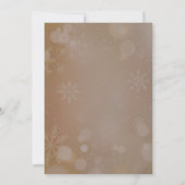 Brown Snowflake Weihnachten Modern Custom Foto (Rückseite)