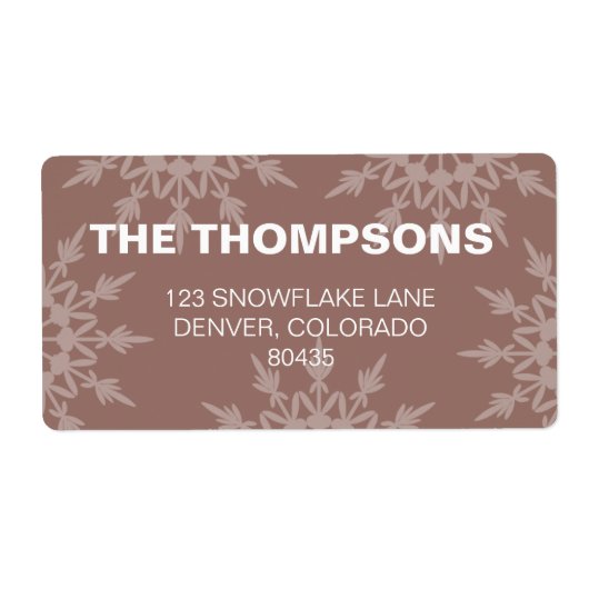Brown Snowflakes - Urlaubsanschrift (Vorne)